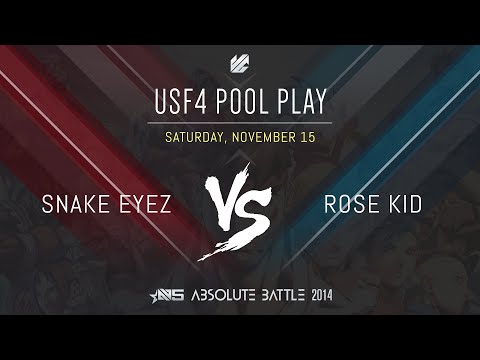 Absolute Battle 5 - Snake Eyez vs Rose Kid (USF4)