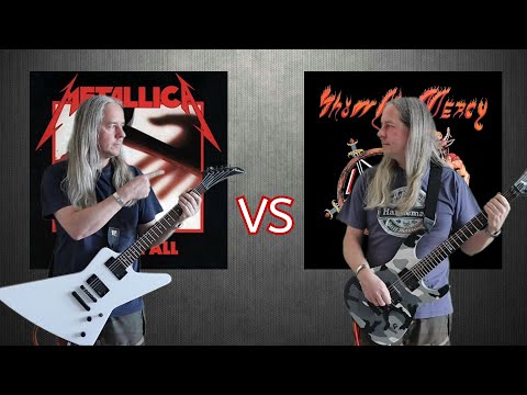 Kill 'Em All VS Show No Mercy (Bands Debut Album Guitar Riffs Battle)