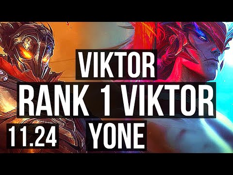 VIKTOR vs YONE (MID) | Rank 1 Viktor, Rank 10, 6/3/10 | NA Challenger | 11.24