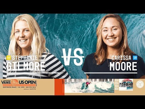 Stephanie Gilmore vs. Carissa Moore - Semifinals, Heat 1 - Vans US Open of Surfing - Women's CT
