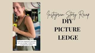 Easy DIY Picture Ledge {Perfect for Art!}