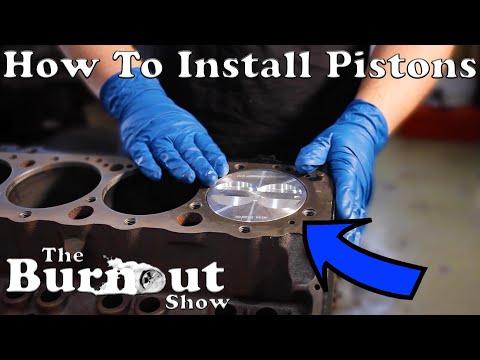 How To Install Pistons In Your Engine - Burnout Tutorials (Rebuilding The 350)