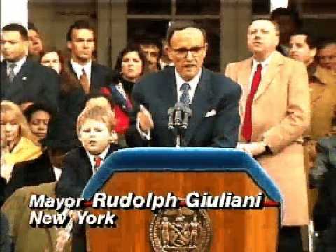 Rudy Giuliani Inauguration Upstaged by Son Andrew’s Antics [1994]