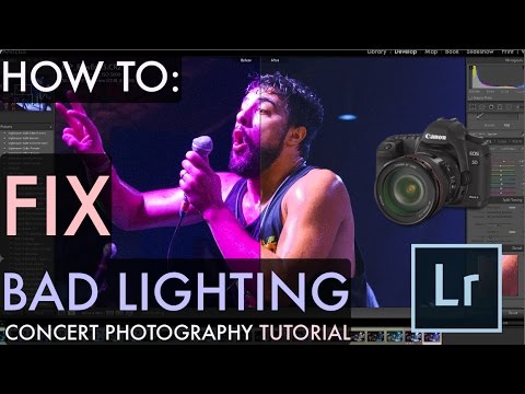 How to correct BAD LIGHTING (Concert Photography Tutorial)