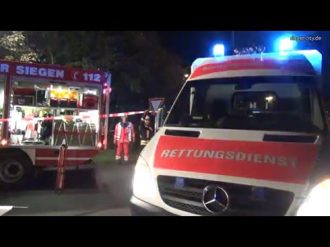Feuerwehr-Übung Löschzug 9 und 13 - Siegerland-Raststätte - 23.10.2015