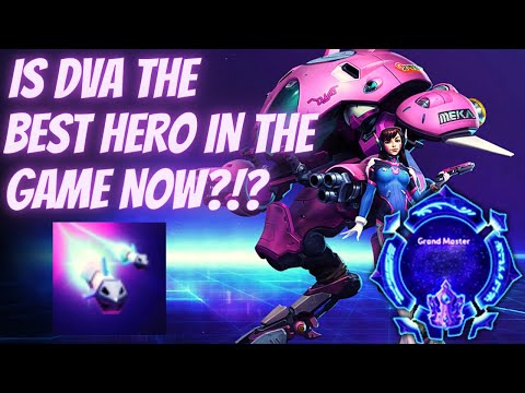 DVA Micro Missiles - DVA maybe best hero in the game now?? - Grandmaster Storm League