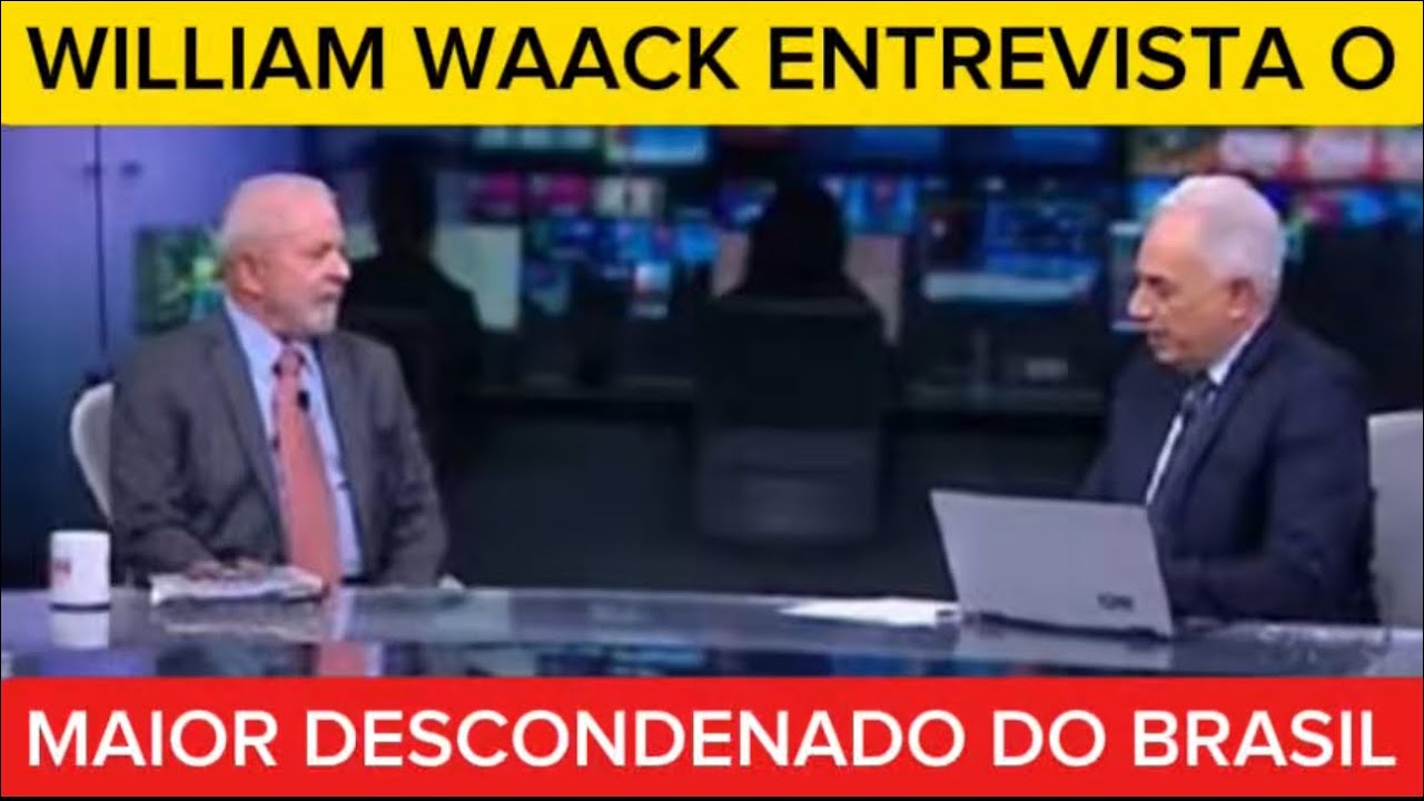 PINÓQUIO: JORNALISTA WILLIAM WAACK entrevista o LULA