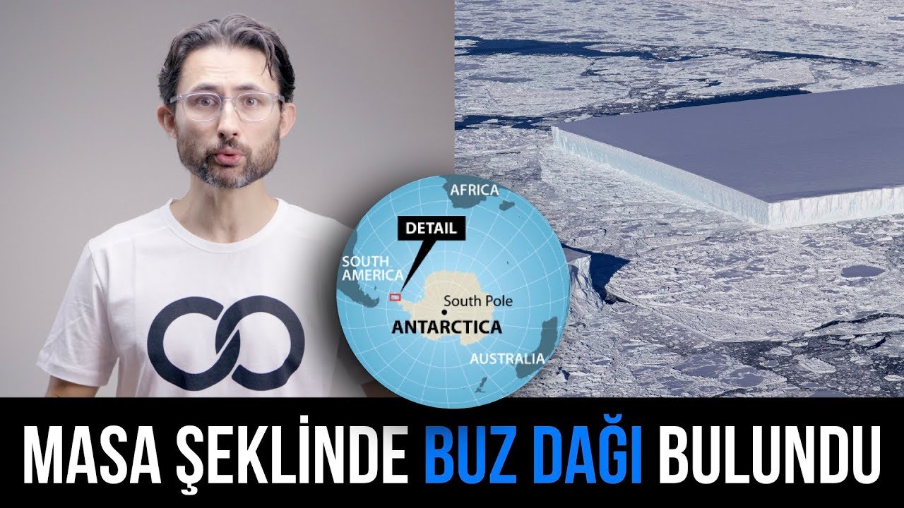 Antarktika’da masa şeklinde gizemli bir buz dağı bulundu!