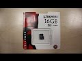 Видеообзор Kingston 16 GB microSDHC class 10 SDC10/16GBSP