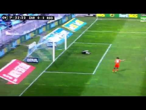 Gol de Aguirretxe (0-2) Real Zaragoza - Real Sociedad