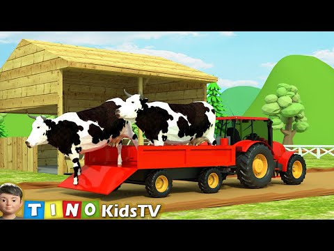 , title : 'Farm Animal Houses Construction for Kids | Mini Excavator & Construction Trucks for Children'