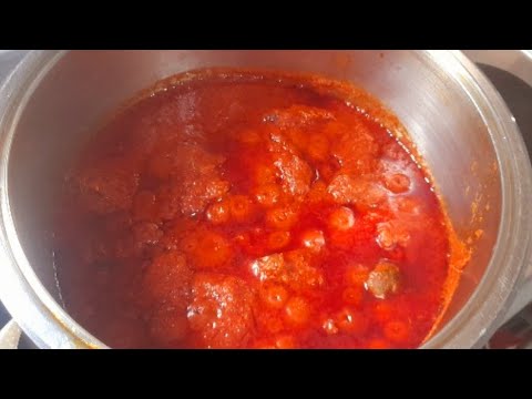 Palm Oil Stew.How To Make Nigerian Traditional Stew.Stew Recipe.