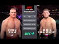 Brock Lesnar vs Khabib Nurmagomedov Full Fight - UFC Fight Of The Night