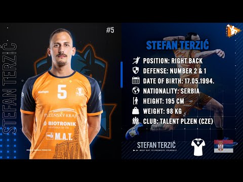 Stefan Terzic - Right Back - Talent Plzen - Highlights - Handball - CV - 2022/23
