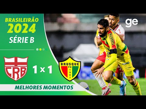 Gols e lances de CRB x Brusque