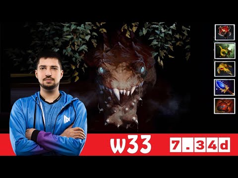 [DOTA 2] w33 the PRIMAL BEAST [OFFLANE] [7.34d]