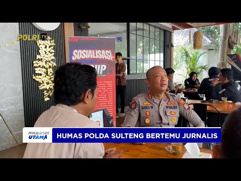 KABID HUMAS POLDA SULTENG BERTEMU JURNALIS KENALKAN PROGRAM PERUBAHAN