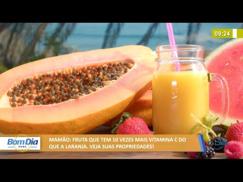 Mamão, fruta que tem 10 vezes mais vitamina C do que a laranja 30 06 2021
