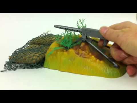 Vintage Palitoy Action Man working machine gun