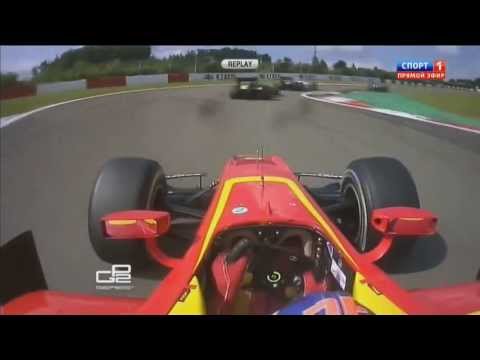 GP2 Series 2013 Battle for the podium at the finish  Nurburgring Race 1