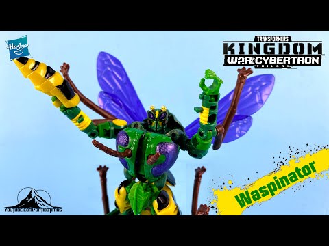 Transformers War for Cybertron Kingdom Deluxe Class WASPINATOR Video Review