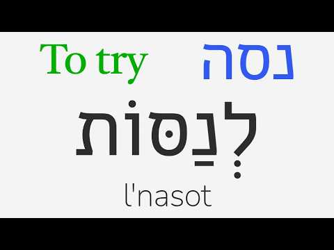 Essential Hebrew Verbs: Hebrew Basics #56