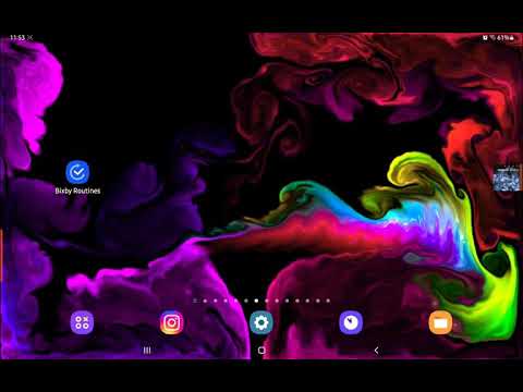 Fluid Simulation App on the Galaxy Tab S7+ 'Best Interactive Wallpaper' for mobile #fluidsimulation
