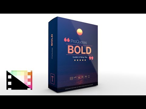 ProQuotes Bold - Professional Quote and Rating Layouts for Final Cut Pro - Pixel Film Studios