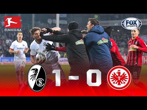 QUE HORROR! Veja as cenas lamentáveis no final de Freiburg x Eintracht Frankfurt na Bundesliga