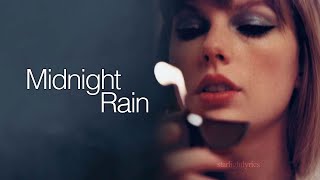 Taylor Swift - Midnight Rain (Lyric Video) HD