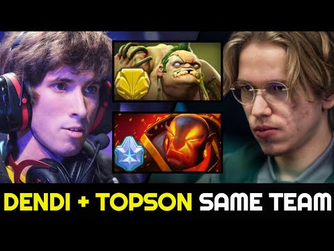 DENDI and TOPSON Picked Best Heroes — Pudge + Ember Spirit in same team 7.27 Dota 2