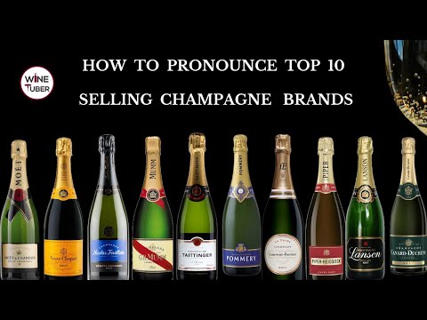 How to pronounce top selling Champagne brands correctly. Moet Chandon, Veuve Clicquot and more.