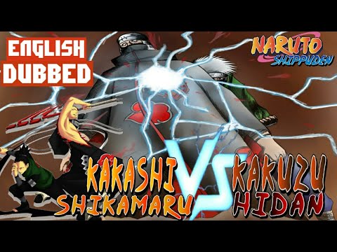 KAKASHI VS KAKUZU | SHIKAMARU VS HIDAN | TEAM 10 | 🗣ENGLISH DUBBED [FULL FIGHT]HD #ANIME #NARUTO