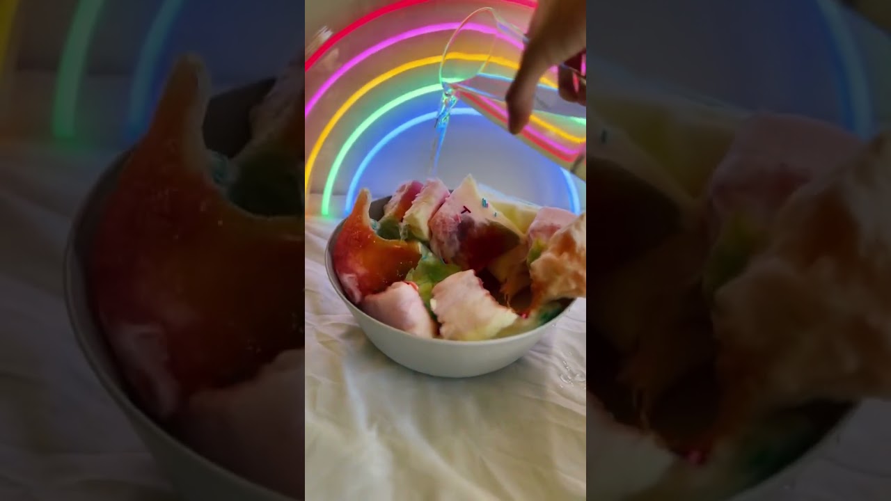 A very merry unbirthday to you #fyp #dissolve #melt #destroyingstuff #cottoncandycake #floofcake