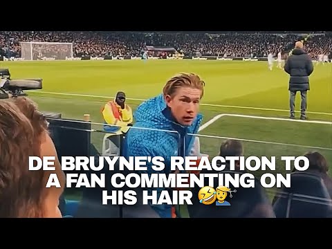 Fan Give Complement On Kevin de Bruyne Hair 💇‍♂️ See His Reaction ❔