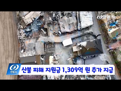 [안동 현장 리포트] 6월 9일, 산불피해 지원금 1,309억 원 추가 지급