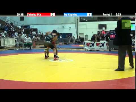 59 KG QF - Shinobu Ota (Japan) vs. Ivo Angelov (Bulgaria)