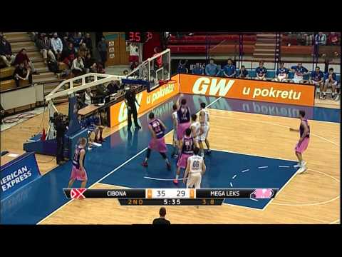ABA Liga 2014/15, Round 16 match: Cibona - Mega Leks (5.1.2015)