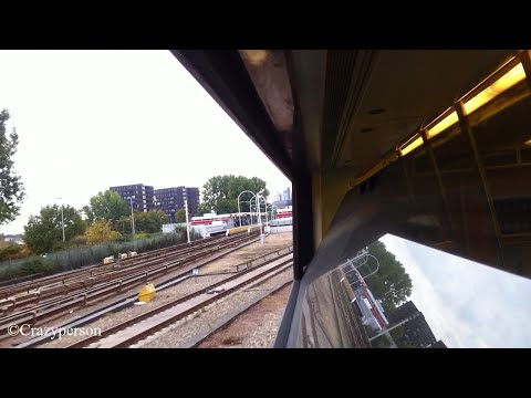 RET Metro Rit (door de ruit) De Terp - Capelsebrug Rotterdam (Ride through the window)