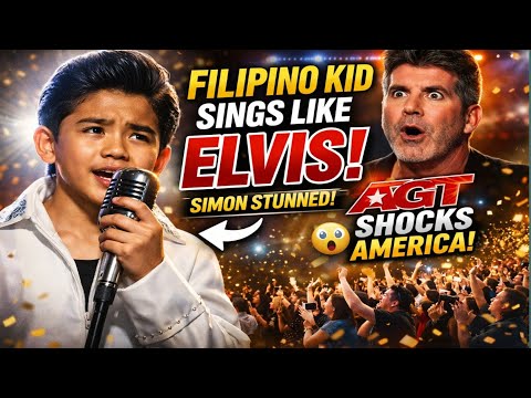 AGT Audience SCREAMS When Filipino Kid Sings Like Elvis Presley 😱🎤 | Simon Cowell STUNNED