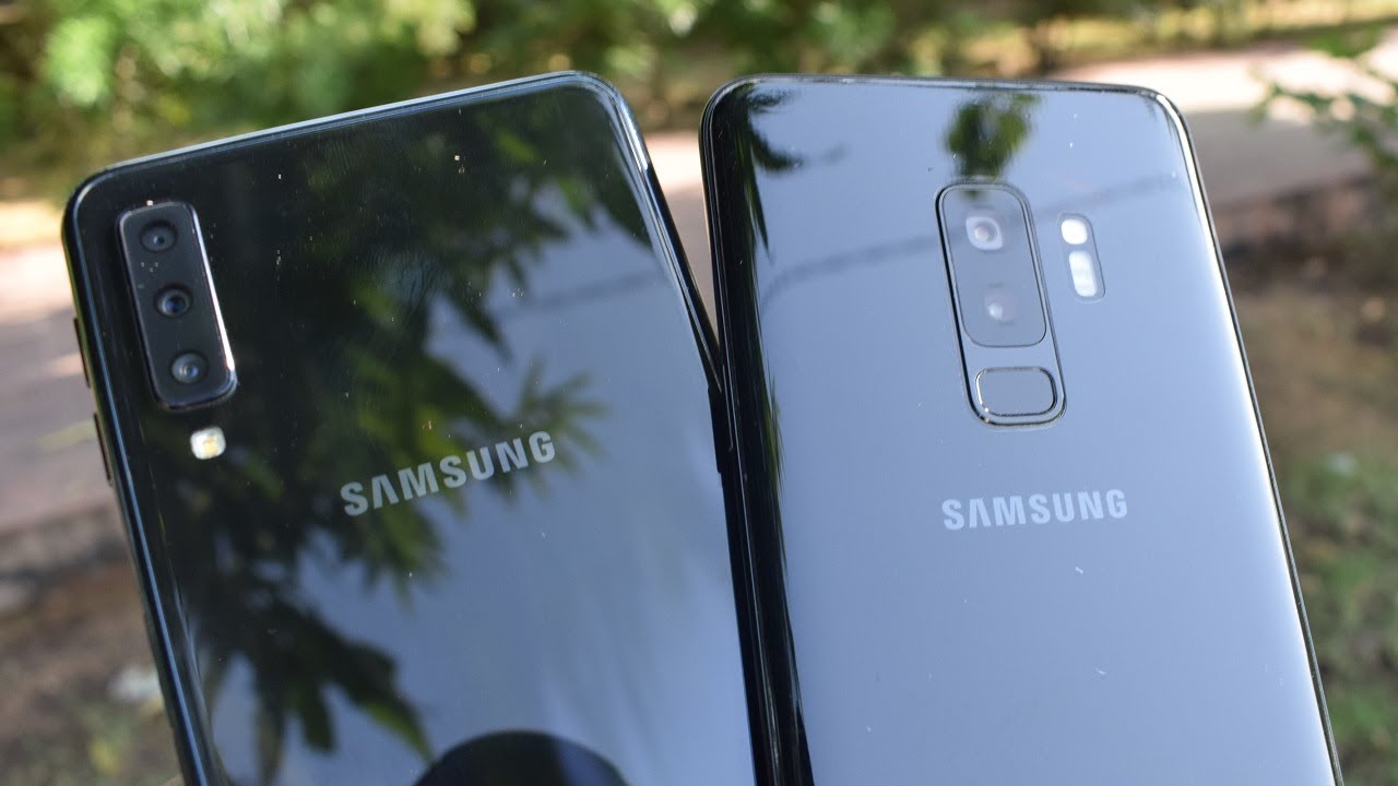 Samsung Galaxy A7 (2018) vs Galaxy S9 Plus - Speed Test!!!