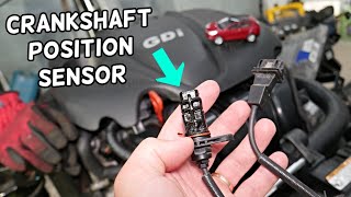 HYUNDAI TUCSON CRANKSHAFT POSITION SENSOR REPLACEMENT LOCATION REMOVAL