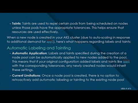 Understanding Azure Kubernetes Auto-scaling: Node Selection, Taints, and Tolerances