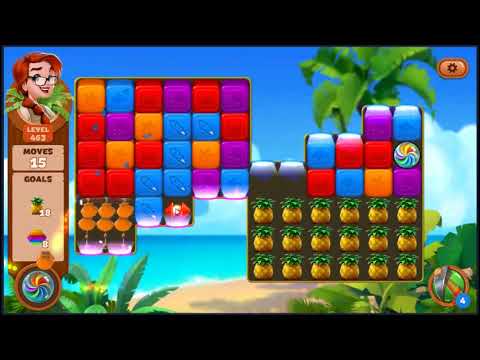 Lost Island Blast Adventure Level 463 - NO BOOSTERS 🏝️ | SKILLGAMING ✔️