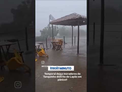 Temporal na região de Irece Bahia ontem