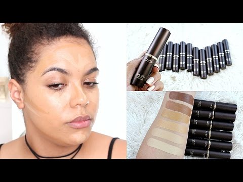 NEW tarte Amazonian Clay Stick Foundation Review (oily skin) ALL 12 SHADES! Video