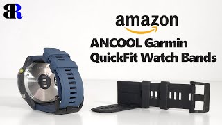 ANCOOL Garmin Easy Fit Quickfit Watch bands Unboxing + Test | 26mm