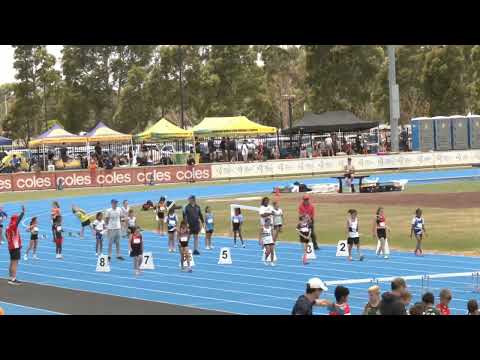 Girls U09 60m Hurdles Heat 7: 2025/26 State Combined Event Championships