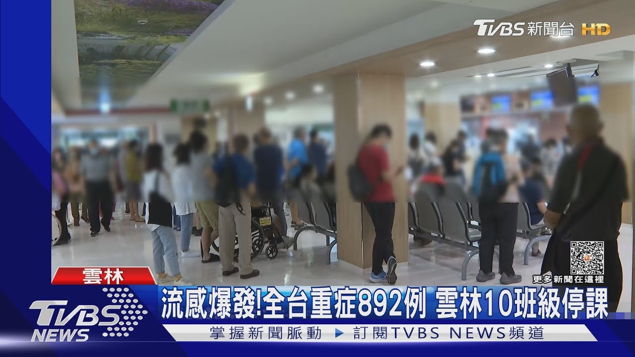 流感爆發!全台重症892例 雲林10班級停課