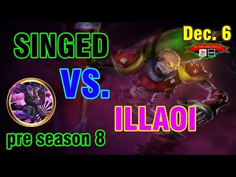 Singed VS. Illaoi || Match Ups & Itemization for Season 8 || Testing 3 Darkseal Start